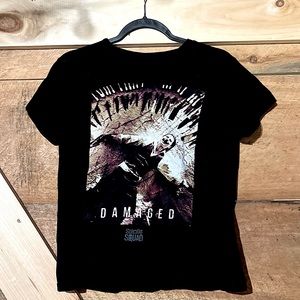 Suicide Squad Joker unisex “Damaged” Harley Quinn DC COMICS Small T shirt Black